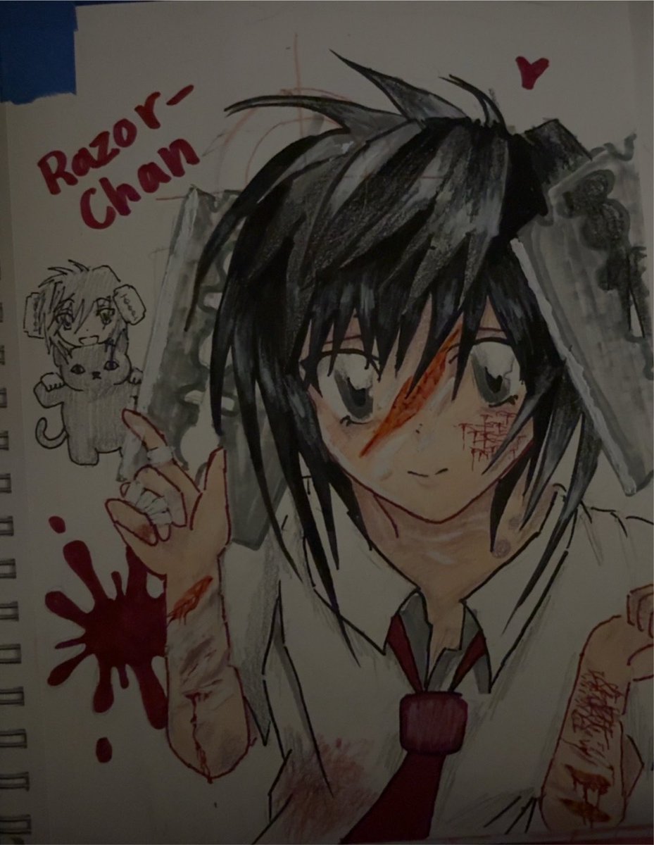KissLawliet's tweet photo. drew somebody’s oc

everything fake and drawn traditionally (tried to include lots of forms of sh!)

#shtwt #slitttwt #988twt #shedtwt https://t.co/kTAyTJXLMT