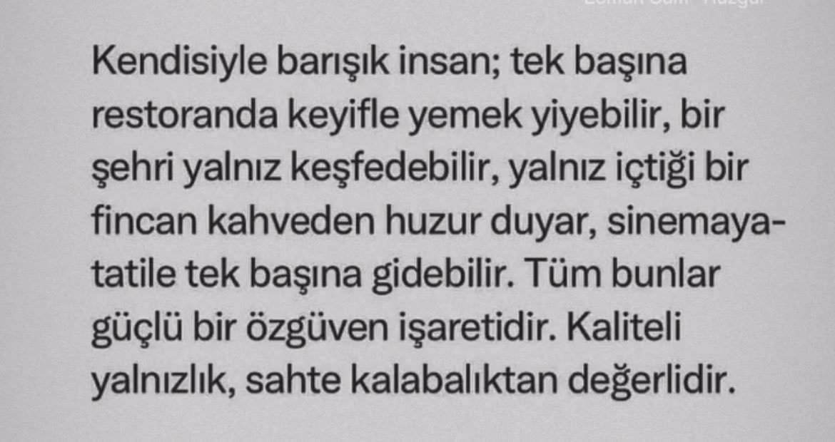 SevgiSevgi90156's tweet photo. Sahte kalabalık olacağına yanlız olmak zenginliktir…. https://t.co/CacXlDy5eS