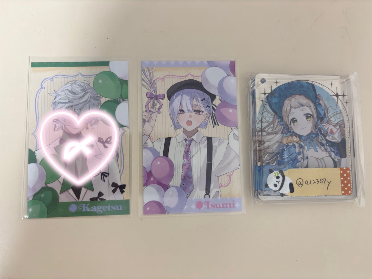 a12367y's tweet photo. 【交換】にじさんじ ふわふわバルーン チェキ風カード

譲：画像参照(🤍)
求：IDの方or~定価+送料

郵送>>都内or埼玉手渡し
交換優先で探しております

お気軽にお声掛けください https://t.co/Oh21jpdmcS
