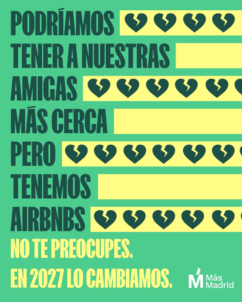 MasMadrid__'s tweet photo. No te preocupes. En 2027 lo cambiamos 💚💪 https://t.co/2M8UnY6wvt