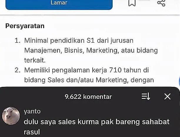 Baroindra's tweet photo. Yanto nyari kerja sampe cerita zaman rasul 😭 https://t.co/4fSSOcvhF5