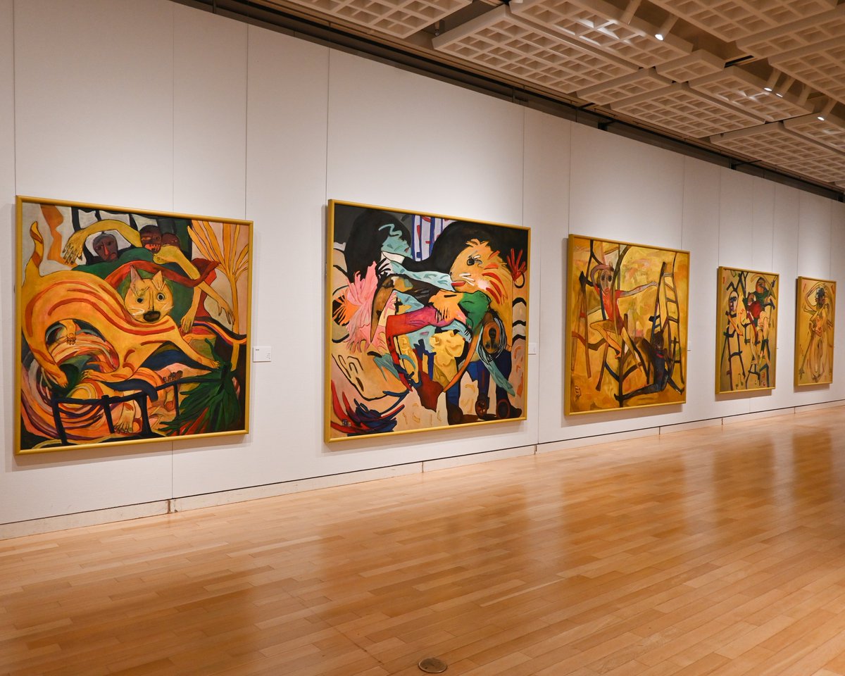 Sgm_Bunka's tweet photo. ／
🏛️市民ギャラリー🖼️
上條陽子展 開催中
＼

生死の間をさまよった上條氏は、生きている喜びを爆発させます。そして生きていることは動くことだと考え、様々な道具を手に動きまわるモデルを描き始めます。

📅：-8月23日

#相模原　＃上條陽子　＃展覧会 https://t.co/KVcBj6o4Rh