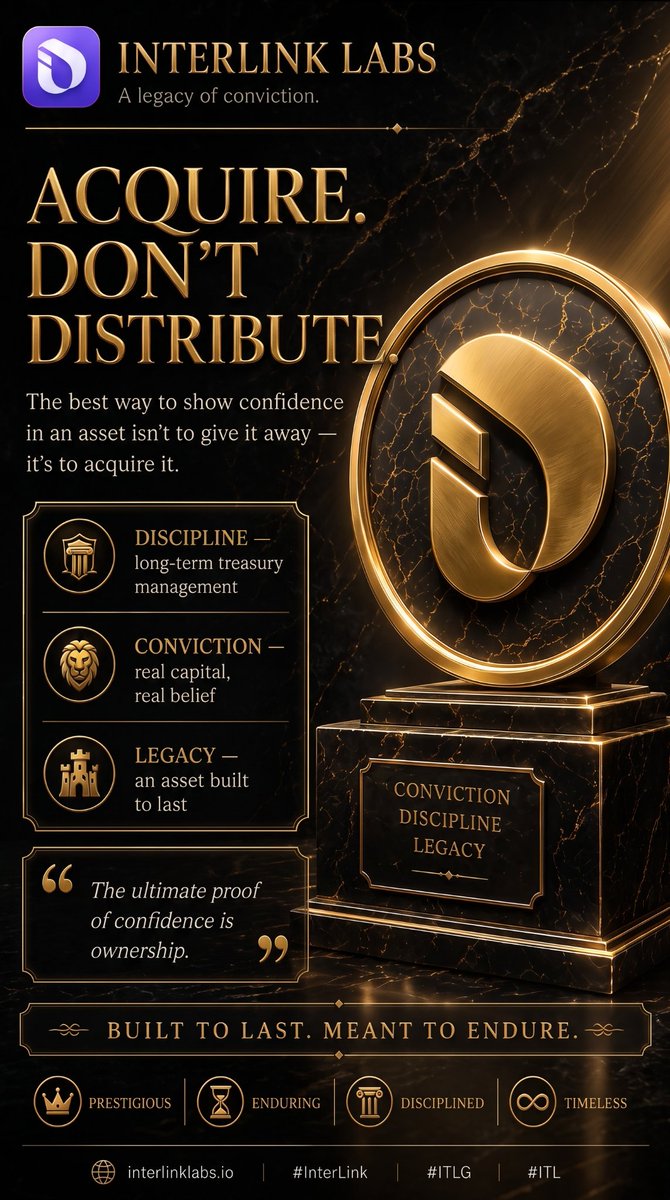Atchade229's tweet photo. INTERLINK LABS 

Acquire. Don't distribute. The ultimate proof of confidence is ownership.

🌐 https://t.co/OCZAUxLjjb
#InterLink #ITLG #ITL https://t.co/Wtj92zs6sU