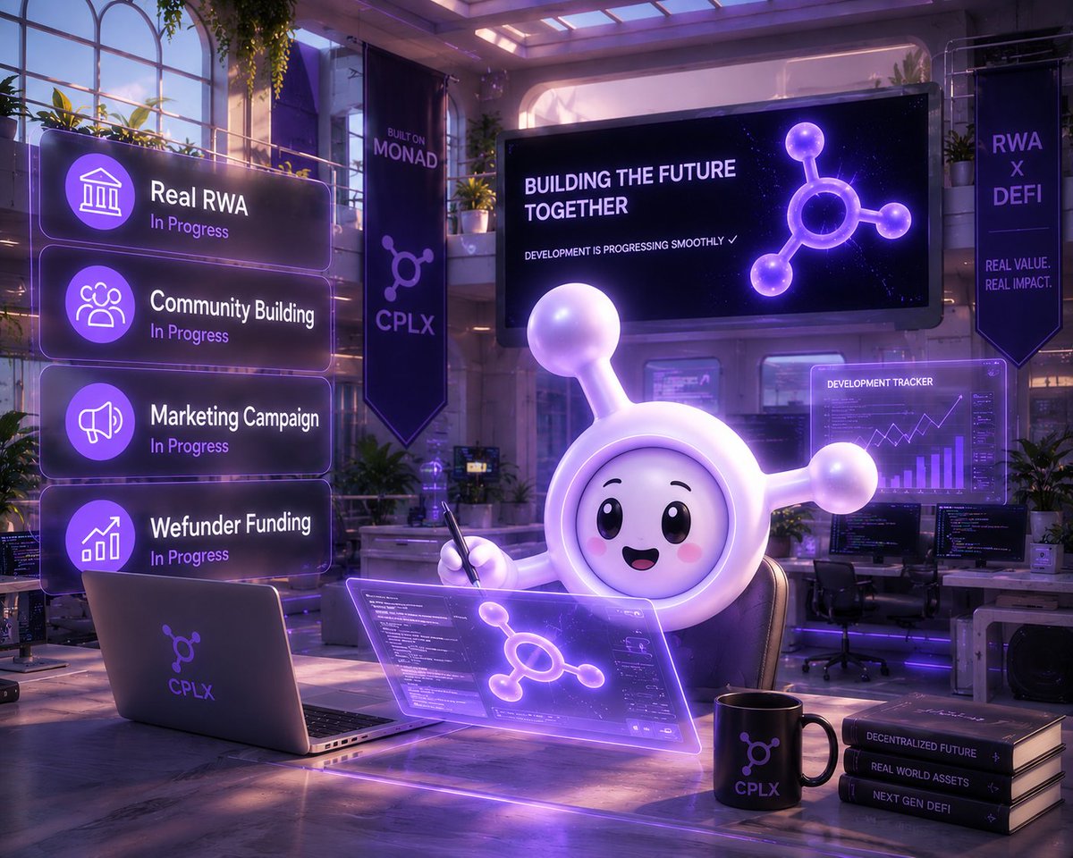rwaisfuture's tweet photo. The CPLX project is moving forward and making great progress!
If you're interested in the CPLX project and want to stay up to date, be sure to follow our official community channels:
Discord,Telegram, Official website, Wefunder!
I will write link in reply!
#cplx #monad #rwa https://t.co/Bc7ocD8Yqc