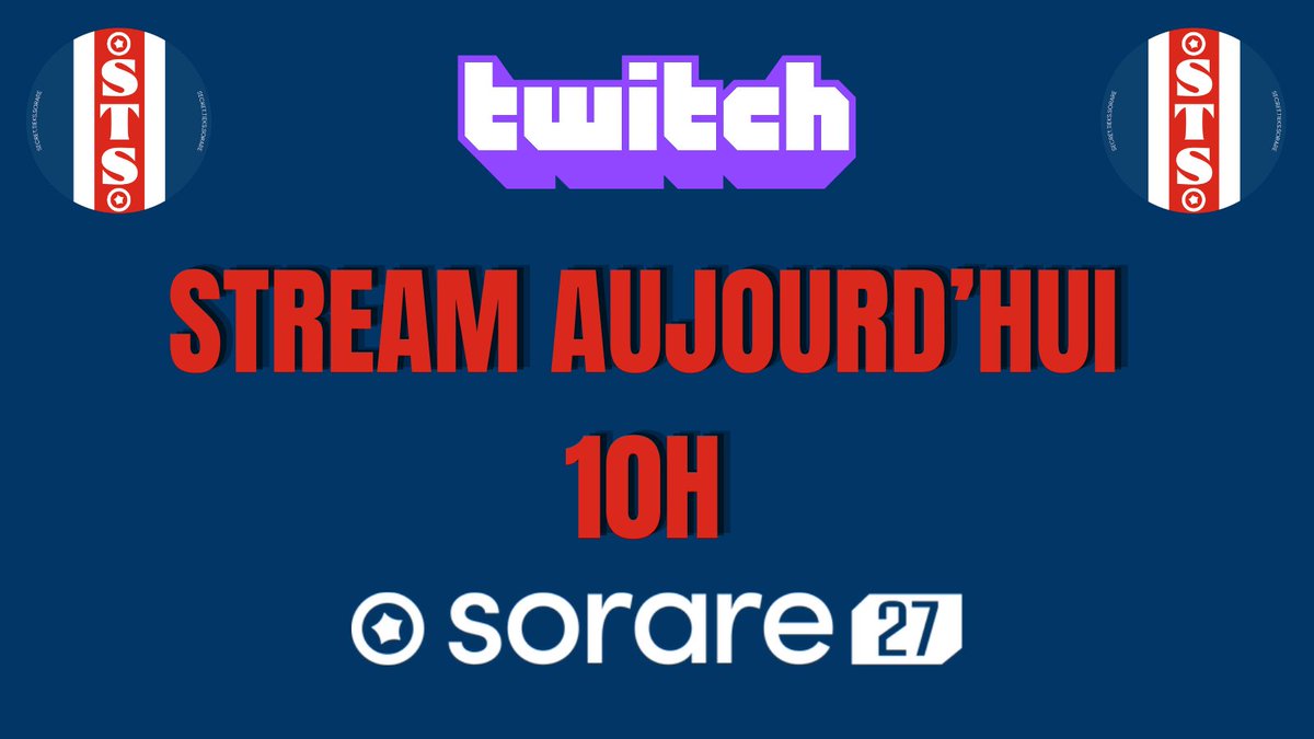 Secret_Tieks26's tweet photo. ENFIN! 

streaming à 10h sur sorare 27 la team préparez vous 😎
👇🏼👇🏼👇🏼
https://t.co/2KIe1SEPaR https://t.co/NQm1ecYZzn