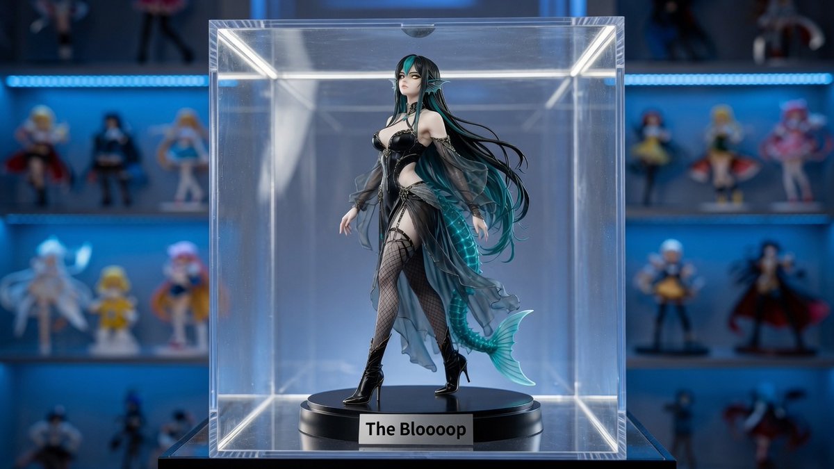 Joysulem's tweet photo. Collect me Senpai!

>>>>>Do not forget change NAMEPLATE NAME<<<<<

<composition>

aspect ratio: 16:9, 8K, very thin fine lines art.

nameplate reading: NAME HERE

A highly detailed anime-style scale figure of [making full body random unique poses]. Figure looking Towards viewer.

</composition>

<general mood>

future atmosphere. Collectors. Anime.

</general mood>

<style>

The Anime figures are primarily made from PVC (polyvinyl chloride) and ABS plastic, with high-end or limited items utilizing resin. High-contrast style with dramatic lighting.

The character is rendered in painting hyper realistic skin texture with subtle details, ultra-detailed realistic eyes with depth and catchlights, individual hair strands with natural shine and movement, photorealistic clothing with hyper-realistic fabric physics.

Characters with fur hyper are rendered in painting hyper realistic fur hair texture with subtle details, ultra-detailed realistic eyes with depth and catchlights, individual hair strands with natural shine and movement, photorealistic clothing with hyper-realistic fabric physics.

Colorful Strong crisp whites, and rich midtone grays. Dramatic high-contrast lighting with harsh shadows, deep blacks, and bright specular highlights.

Balanced dramatic lighting with recovered rich highlights and detailed bright areas. Slightly lifted blacks for excellent shadow detail while keeping strong contrast.

Razor-sharp details, crisp clean lines, high definition rendering. Clean, polished rendering — no blurry or muddy quality.

<scene>

displayed inside a clear acrylic display case with soft internal lighting, on a black base with a metallic silver nameplate reading "[]", photorealistic product photography, museum-quality collectible figure, sharp focus, studio lighting, blue ambient glow, shelves with other figures blurred in the background

Character  body, accessories, eyes, clothing and hair will be vivid colored. 

</scene>

</style>

<Negative>
Do not add movie references.
Do not change height of character.
Do not add a mouth on a mask.
Do not add iris on mask.
Do not look viewer.
Do not do missteps walks. 
Do not create duplicated bodies.
Do not put monochrome art.
Do not remove fur.
Do not change character skin colors.
Do not change fur.
Do not change face.
Do not add eye masks.
</negative>

——- Prompt ends ———-

@FrickinMoses @SteelBear04 @The_Bloooop

Tags:

#AIart️️️️️️️️️️️️️️️️️️️️️️️️️️️️️️️️️️️️️️️️️️️️️️️️️️️ #ai #art #aiartdaily #aiart #japantech @imagine @grok #POTD #prompt  #AIart美女スケールフィギュア #AiArtSociety #AIArtGallery #joysulem #joysulemart
#aiartowork #aiartworkgirls #AI美少女
