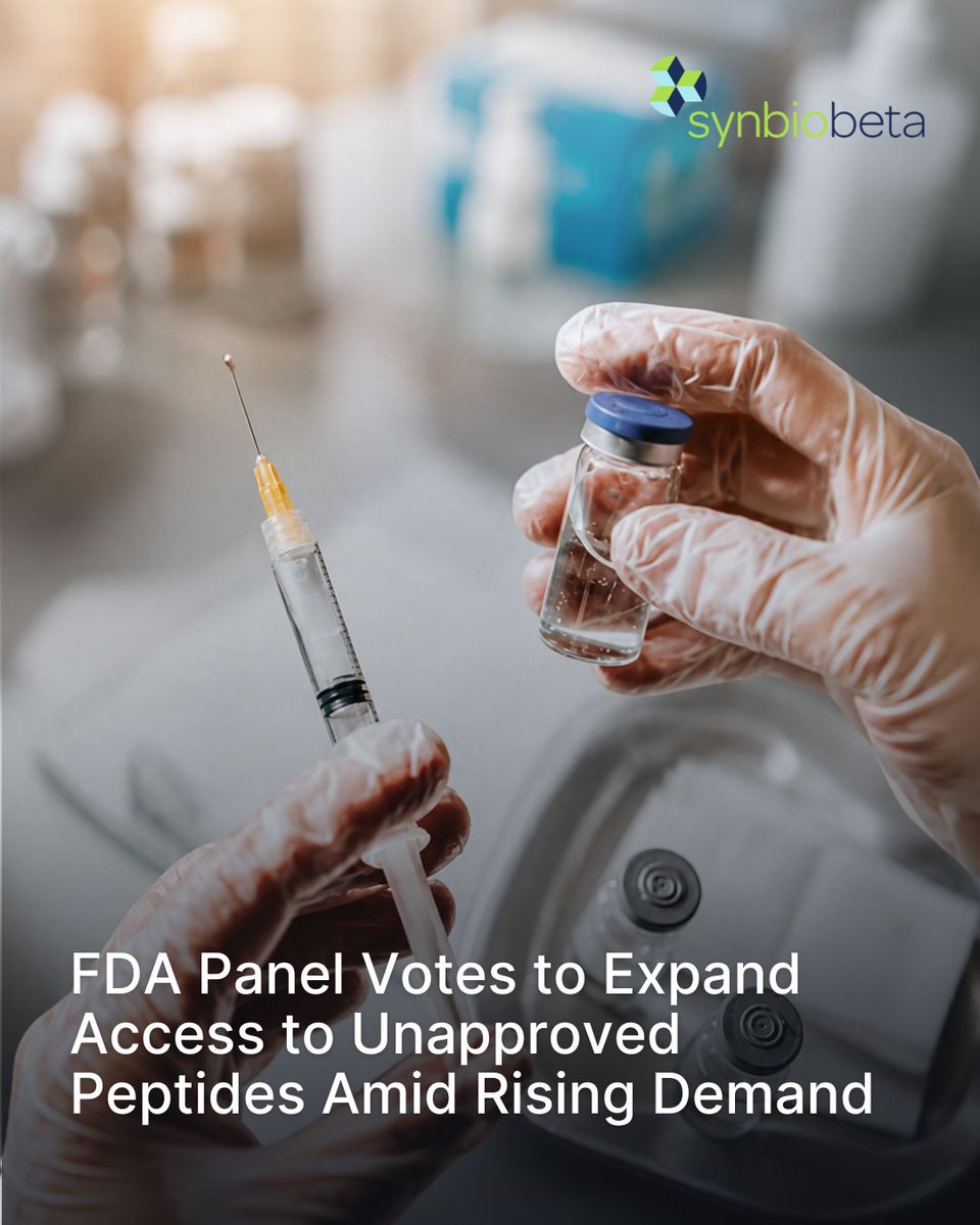 An @US_FDA advisory panel recommended adding six unapproved peptides—BPC-157, KPV, TB-500, MOTS-c, Epitalon and Semax—to the 503A compounding list. The votes are nonbinding and do not grant FDA approval. Final agency action