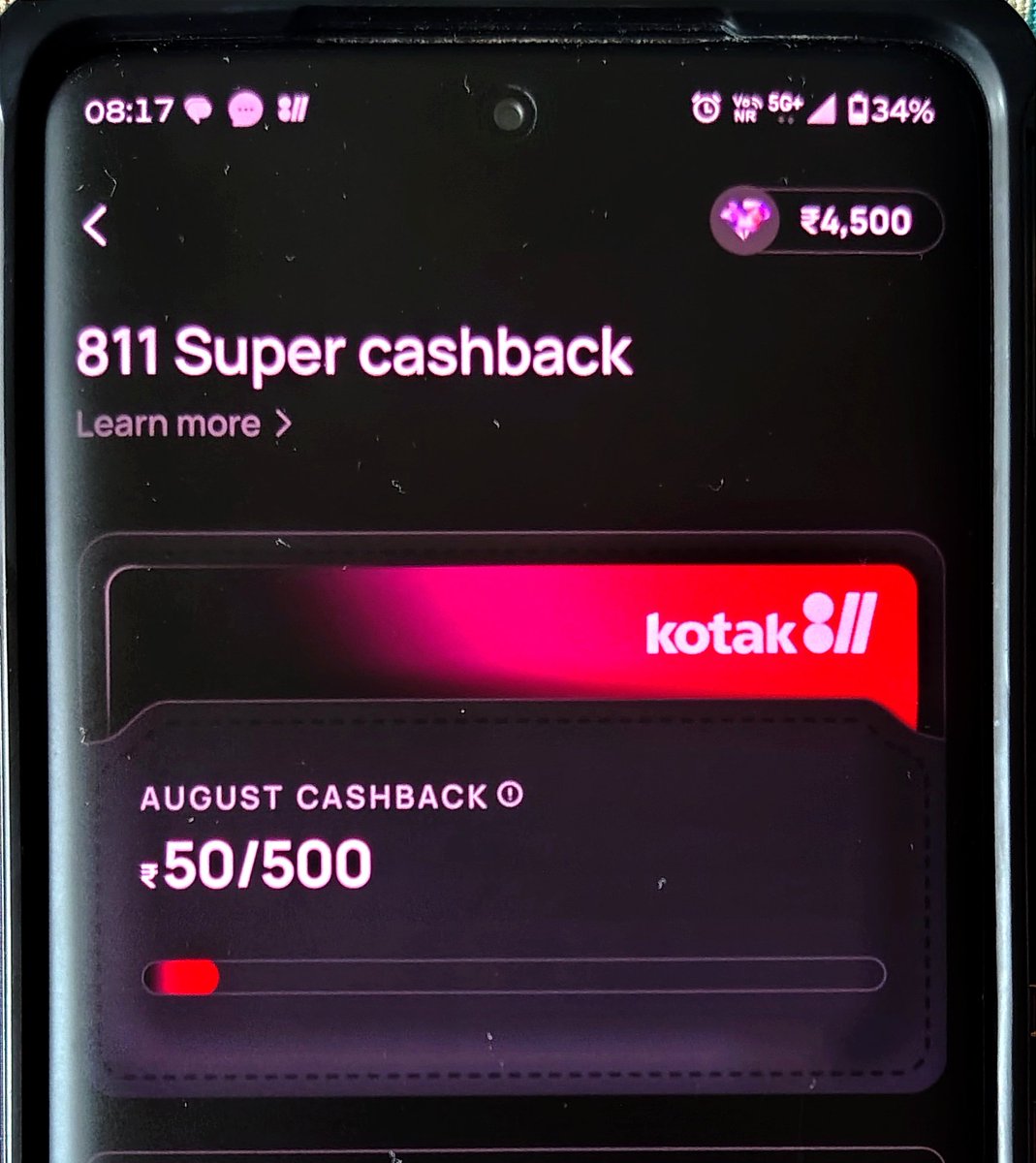 creditcardwalah's tweet photo. 🚨 Attention Kotak 811 Super Debit Card users!

Kotak × MobiKwik trick is still working perfectly. ✅

💳 Loaded ₹1,000 to MobiKwik Wallet
💰 Got ₹50 Cashback

Just make sure the merchant name is
 "ONE MOBIKWIK SYSTEM PVT LTD" before completing the payment.

#Kotak811  #MobiKwik #Cashback #ccgeeks
