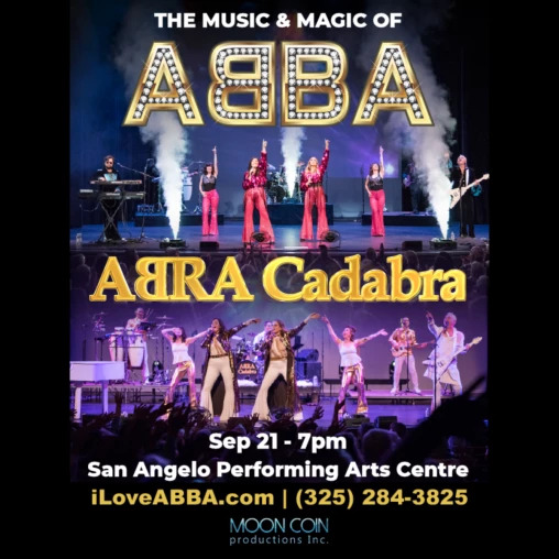ABBAJAPAN's tweet photo. 「ABRA Cadabra」San Angelo Performing Arts Center #ABBA #GörelHanser #JUDYCRAYMER #LITTLESTAR #UNIVERSALMUSIC #POLARMUSIC #MONOMUSIC #YAHOOニュース #google_flow_music #Reuters #KyodoNews #JIJICOM #JustinBieber #ABRACADABRA #SanAngeloPerformingArtsCenter https://t.co/Rsv7iJNhkr https://t.co/TtSKF1TUpZ