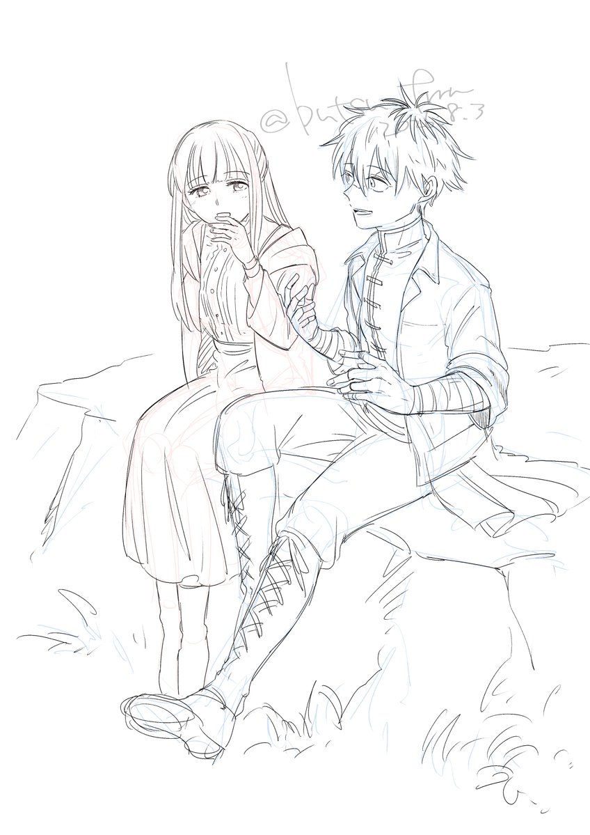 butsu_frrn's tweet photo. 半年ぶりにお絵描きした！！！ブレスレット忘れた！！！！ https://t.co/kvfRNVVm2J