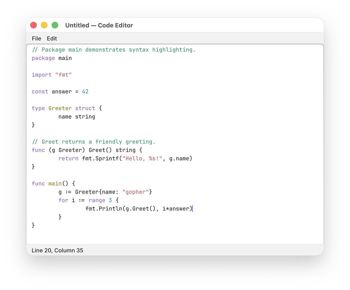 hajimehoshi's tweet photo. A new example showing syntax highlighting! #guigui #ebitengine
https://t.co/s6D21JsHxD https://t.co/NwvZ4aD1EX