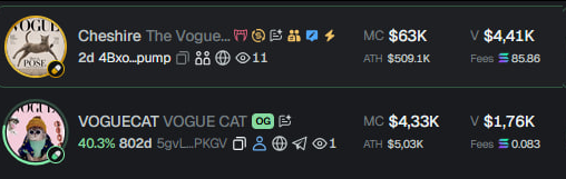richad0x_'s tweet photo. VOGUECAT OG NOT BOND AND THE VOGUE VAMP BREAK ATH 500K

TIME TO SEND THE OG $VOGUECAT

5gvLmn48cZm575yym1CZ9iTNTwi2q92ZUncBdjZaPKGV https://t.co/M3COP2UpfN
