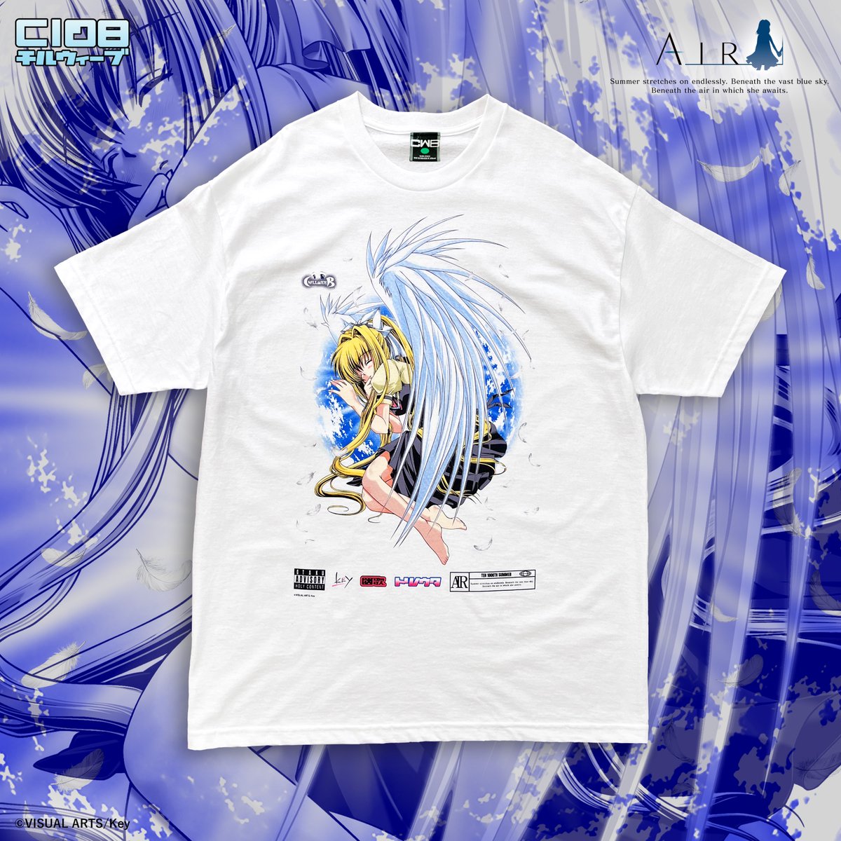 chillweeb_tokyo's tweet photo. 【Special news!!!】
Chillweebはコミックマーケット108に初の企業出展、
コンテンツブランド『Key』（株式会社ビジュアルアーツ）のビジュアルノベル『Kanon』『AIR』『CLANNAD』とのゲームオリジナルverコラボレーションアパレルをリリースします!

詳細はリプ欄のURLよりご確認ください!

#C108 https://t.co/Fqs806LzJa