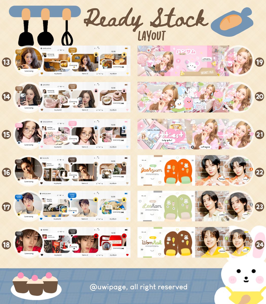 layoutuwi's tweet photo. help repost? thanks🍪

halo ꒰ᐢ⸝⸝⸝ᐢ꒱⸒⸒ aku bawa layout ready stock gg bg clearance sale (no retext), Yuk jajan❤️ #bealanjaㅤ https://t.co/MxdbLxsvwA