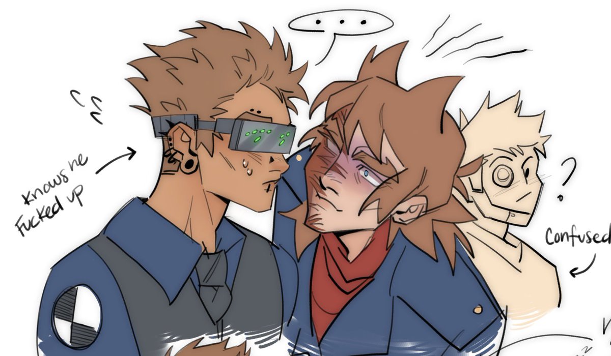BitterVampyr's tweet photo. Tom fucked up a mission and Tord is pissed lol https://t.co/bGCBFEoFYk