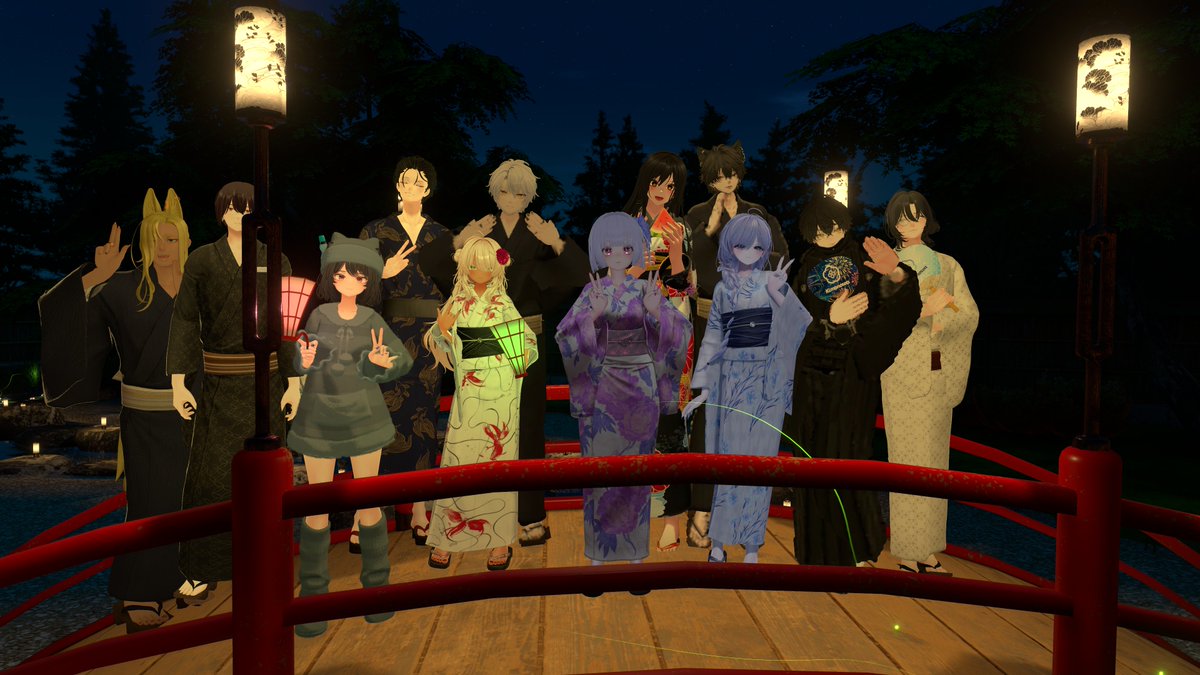 Fortuna_VRC's tweet photo. #ゆかたde花火大会 ご参加ありがとうございました～
打ち上がる花火を眺めながら過ごしたひととき。
皆さまのおかげで、今年も忘れられない夏の思い出になりました🎇🎇🎇
#FortunaVRC https://t.co/w1kCX7uYSA