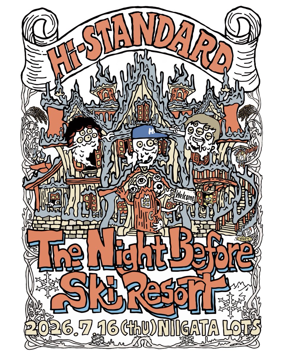 gainground025's tweet photo. 追加発売日決定！
Hi-STANDARD pre. "The Night Before Ski Resort" 7/16 新潟LOTS GIG POSTER 
8月4日（火）20時追加販売開始！

今回は「通販」及び「店頭用」共にオンラインストアで同時販売となります☆※DM予約等は行いません。

詳細は画像及びオンラインストアにて
https://t.co/XHDH0weRny https://t.co/d3bmv7TAuO