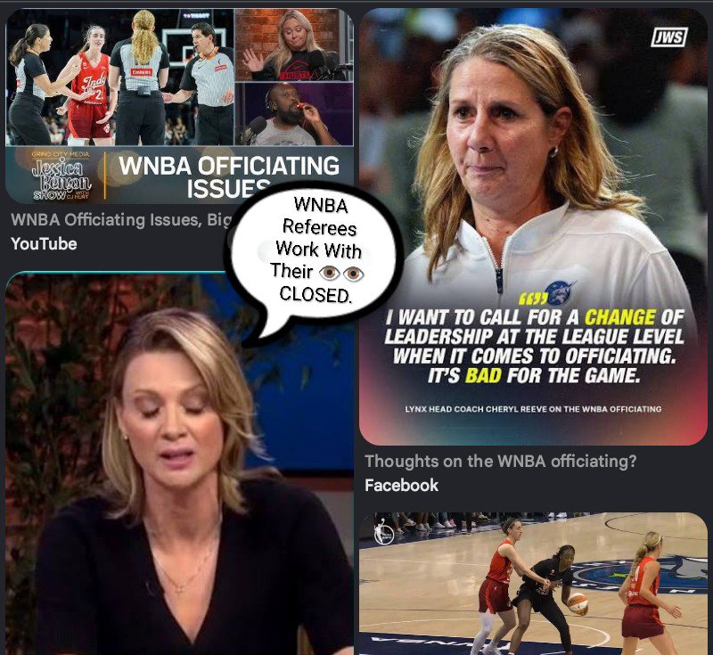 MrSpiritsRaven's tweet photo. FûÇk The #WNBAReferees
This GAME TURNED OUT TO BE EIGHT Against Five.
Five #MinnesotaLynx Players & Three #CheatingREFEREES Versus Five Indiana Fever Players.
5 Versus 8......The EIGHT Always Win.
When You ADD in the FACT the REFEREES ALLOWED #CaitlinClark to be Smothered WHILE BEING CONSTANTLY Fouled & VIOLATED Without ANY FOUL CALLS it Wasn't The Lack Of Defense that FAILED The FEVER it was the #WNBAReferees