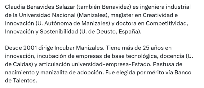 octavioescobar's tweet photo. La nueva #Minciencias. Dios la bendiga https://t.co/o810cc79a4