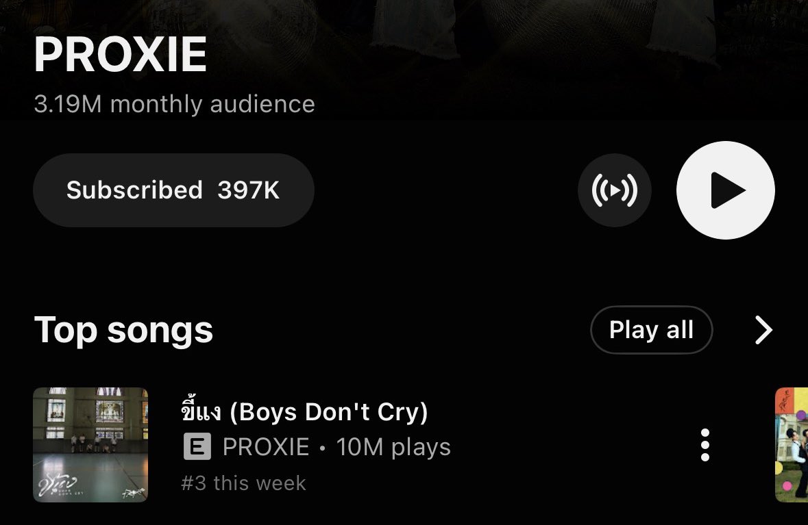 chom_promise's tweet photo. แล้ว monthly audience 3.19M อ่ะ ระเบิดมาก 
(YouTube+YouTube Music) https://t.co/I9QbgRkRoz
