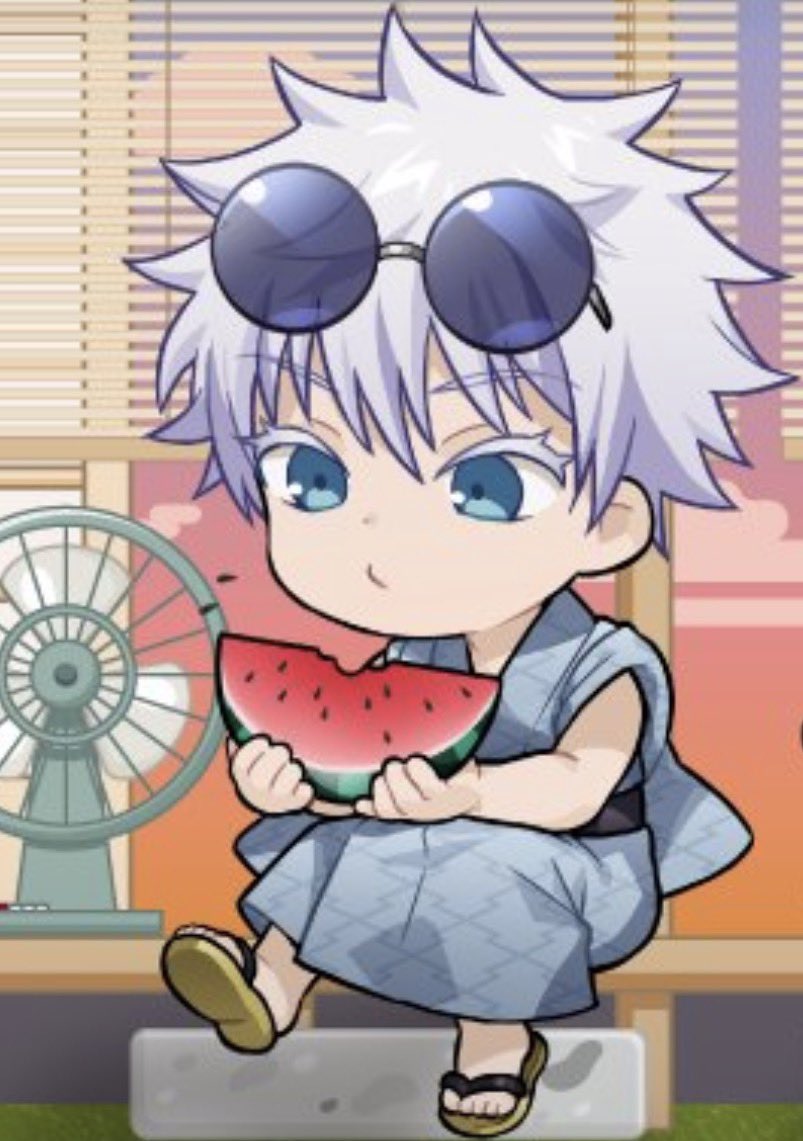 whimsymomo's tweet photo. Gojo summer chibi!! 🥹🤩💞 https://t.co/J8To86rclo