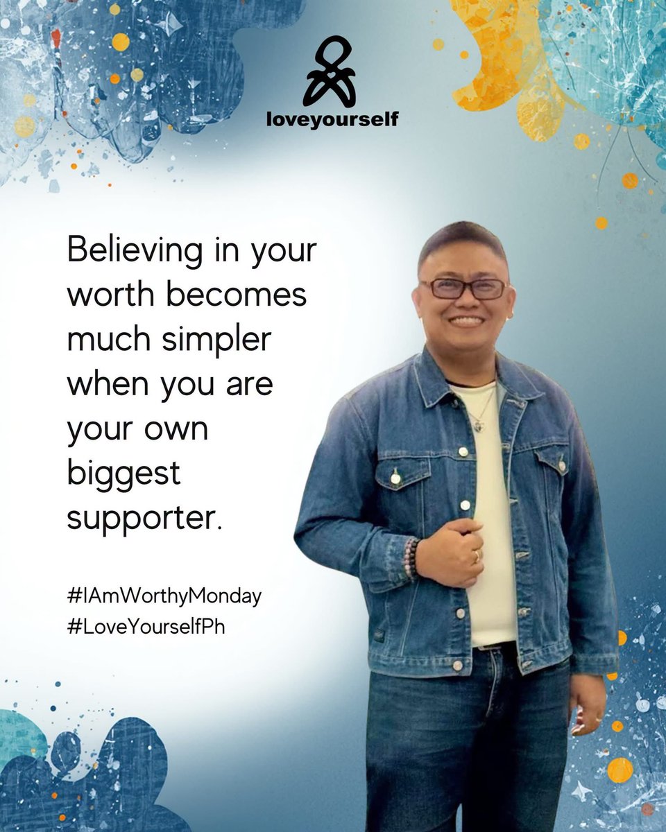 LoveYourselfPh's tweet photo. Being your own supporter is acknowledging your efforts and growth. It is not letting setbacks and mistakes define you, but instead seeing them as opportunities to learn. You are valuable and your worth is something that you will always carry with you.

#IAmWorthyMonday
#LoveYourselfPh