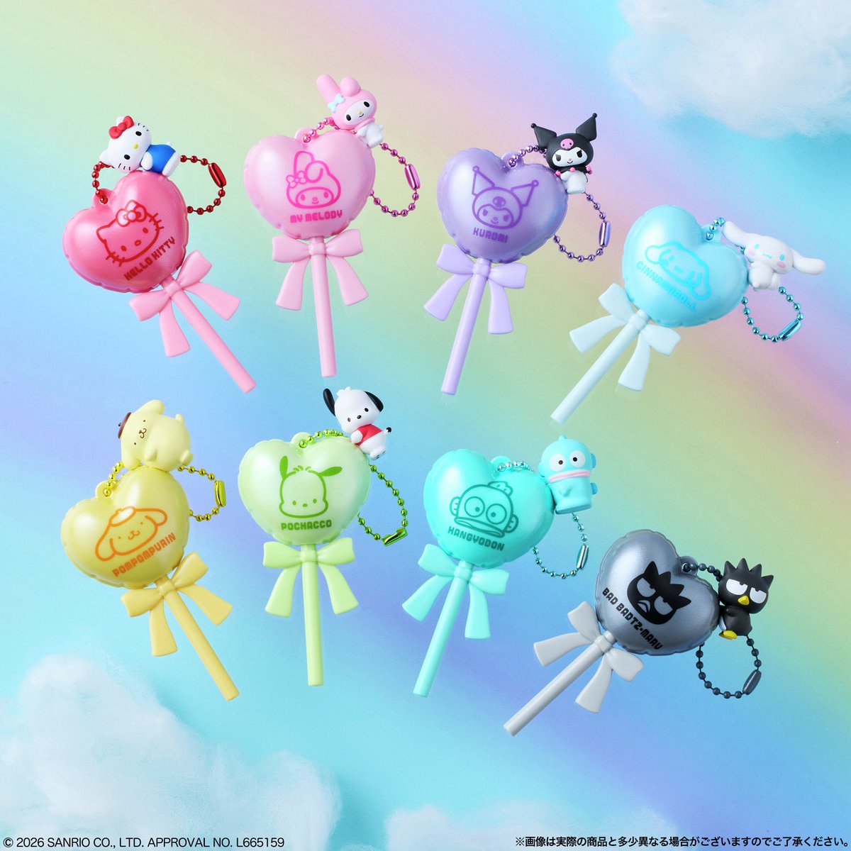 japancapsuletoy's tweet photo. 【サンリオキャラクターズ バルーンポップチャーム&amp;グミ】 
本日発売の食玩。
https://t.co/RPPTaFpx9L #pr https://t.co/p0VW3gfosA