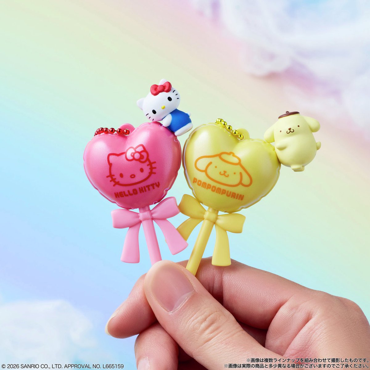 japancapsuletoy's tweet photo. 【サンリオキャラクターズ バルーンポップチャーム&amp;グミ】 
本日発売の食玩。
https://t.co/RPPTaFpx9L #pr https://t.co/p0VW3gfosA