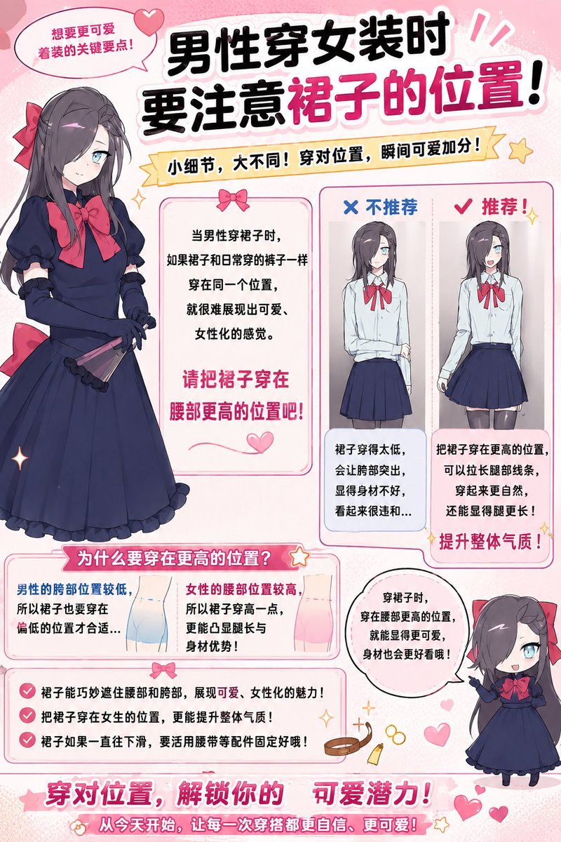 SnozakiSakura's tweet photo. 男生穿小裙子，位置真的很重要 https://t.co/fPpizq0yMU