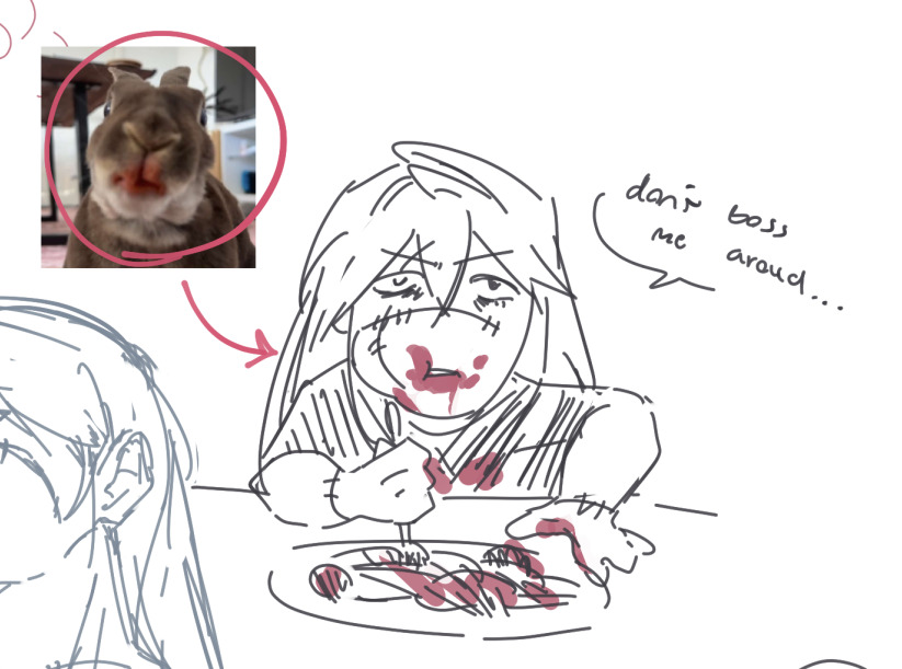 patchqork's tweet photo. uhhh i dont have anything too interesting to post today😓 i wish i had something for bunny day but i dont so heres mahito (bunny to me) #jjk https://t.co/r1Zu2tz4dN