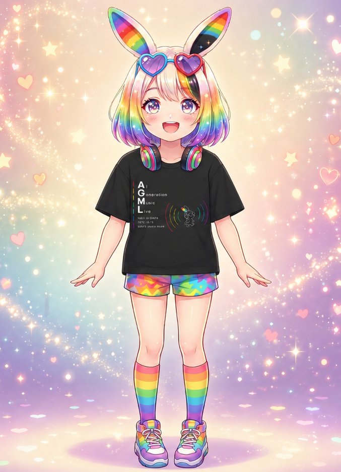 AGML_official's tweet photo. HMatsuiさんデザインのTシャツ着用イメージです
普段遣いも出来るシンプルかつかわいいデザインです✨️
#AMGLive #AIGENERATIONMUSICLIVE https://t.co/rxYr0DtBFN