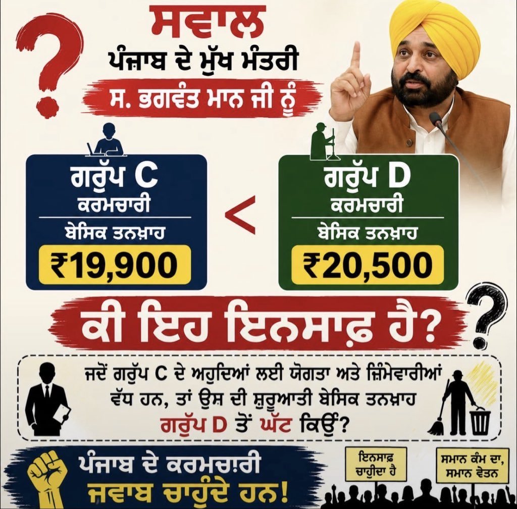 balveer2611's tweet photo. 17-07-2020 ਦਾ ਪੱਤਰ ਰੱਦ ਕਰੋ 🏴
ਪੰਜਾਬ ਦੇ ਮੁਲਾਜ਼ਮਾਂ ਤੇ ਪੰਜਾਬ ਪੇਅ ਸਕੇਲ ਬਹਾਲ ਕਰੋ 
#17july2020blackday https://t.co/I96CY6id5s