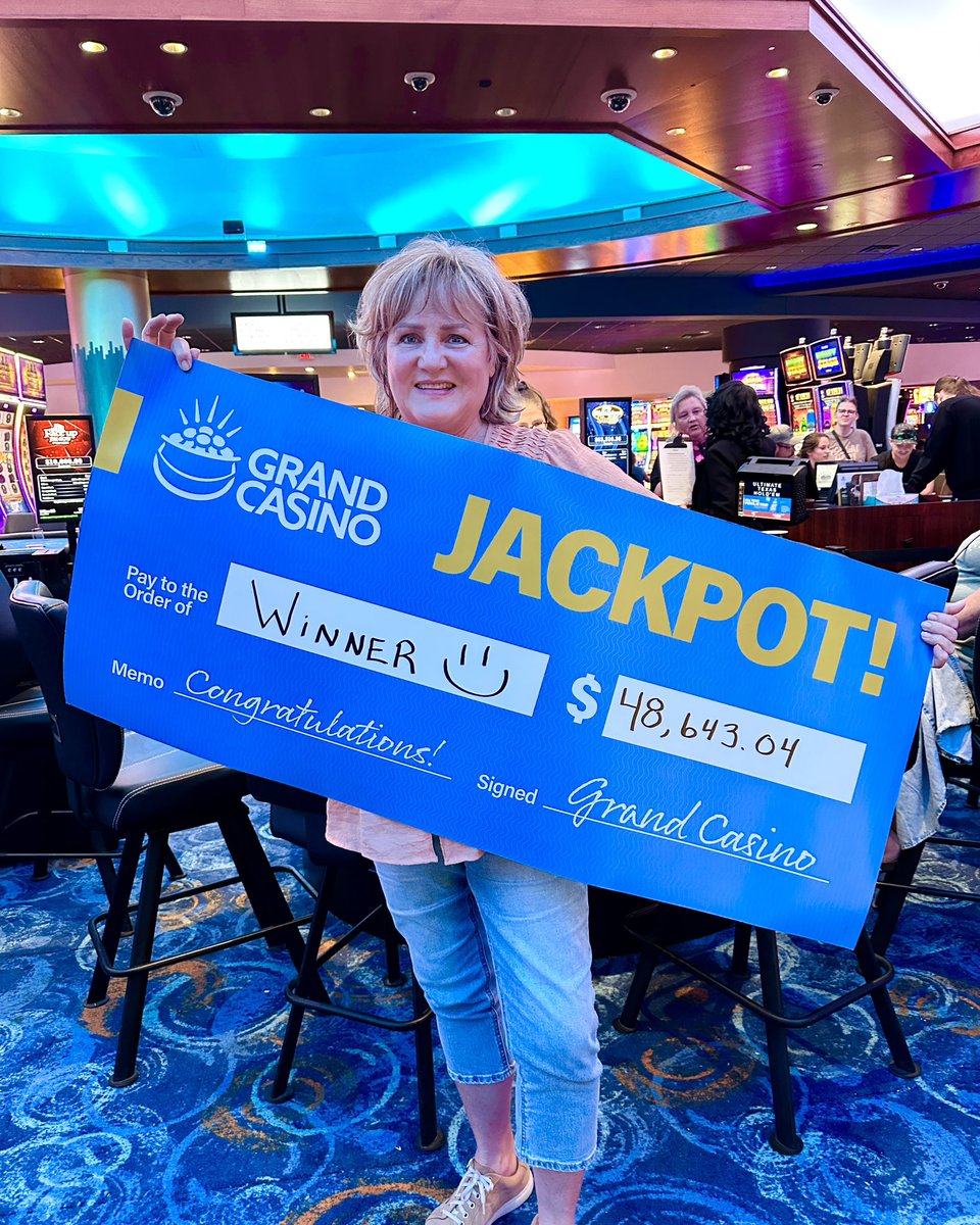grandcasinoMN's tweet photo. Winner glow activated! ✨
One incredible Ultimate Texas Hold ’Em hand and an unforgettable night with a $48,643.04 win. 🔥
📍GC Mille Lacs
#BigWin #Winner #Cash #Win #Casino #CasinoLife #Jackpot #Congrats #CasinoWin #TexasHoldEm #UltimateTexasHoldEm #Glowing https://t.co/SKML9bT9b6