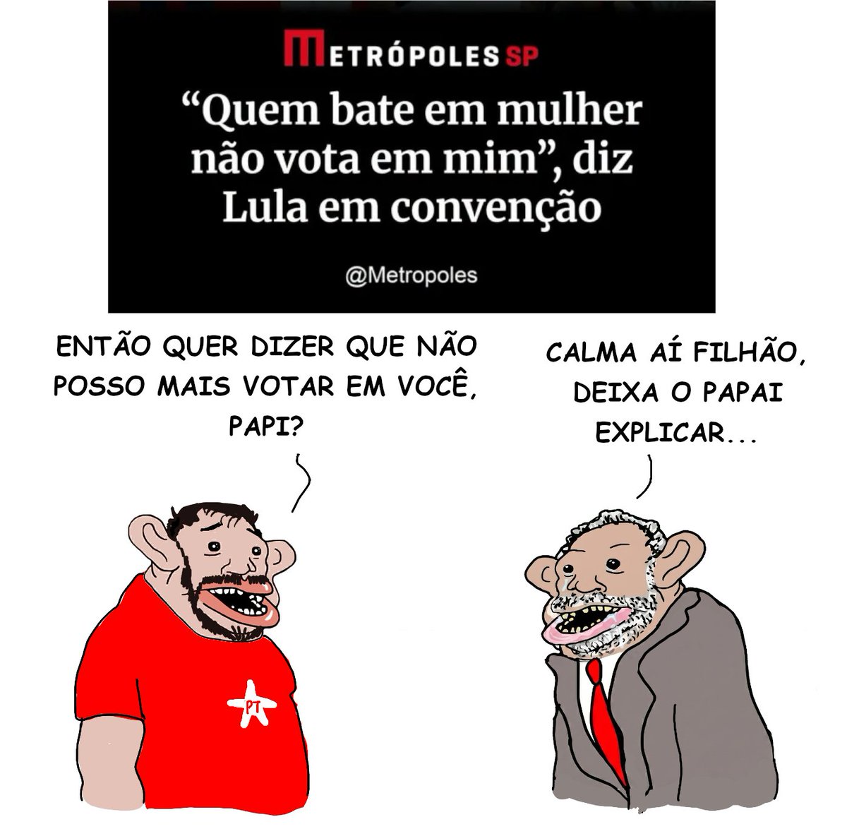 brainletbr's tweet photo. Filho do Lula tá tristi https://t.co/1gna5L77Mi