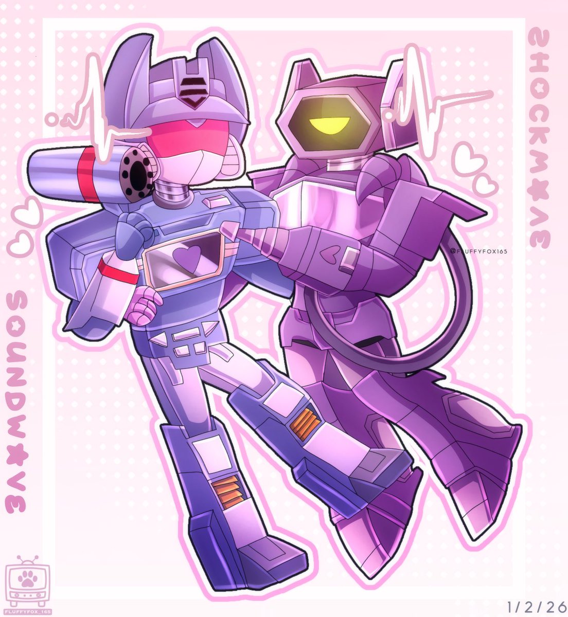 Fluffyfox_165's tweet photo. Wavewave illustrations 🌸💕✨

Here’s some Wavewave illustrations that I did a few months ago this year! I’m still yet developing my artstyle around these two so still a work in progress thehehe
#wavewave #soundwave #shockwave #transformers #transformer https://t.co/0j5Swv6Wr2