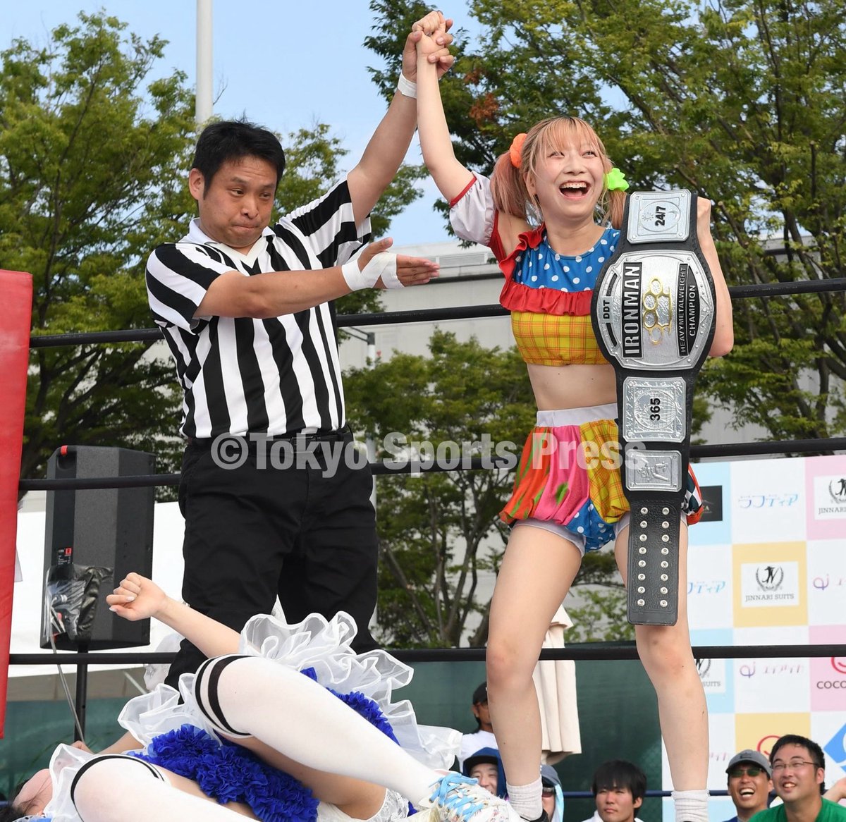 東京女子】激動のアイアンマン王座… #原宿ぽむ を控室で襲撃した新王者