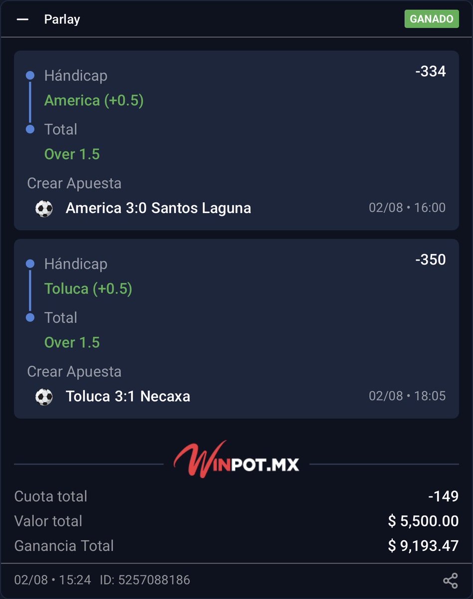 Vikingonegroa's tweet photo. COBRAMOOOOOOOS LA TERCERA APUESTA DEL DIAAA✅✅✅✅✅✅

SOLO FALLAMOS 1 APUESTA EL DÍA DE HOY!!! ESTUVIMOS A NADA DE LOGRAR EL DÍA PERFECTO!!

GRAN GRAN DÍA Y NOS TOCA SUMAR HOY👑

QUIERO VER QUIENES GANARON ESTA CONMIGOO!!❤️🫵🏿👀 https://t.co/s7dhKjQC0k