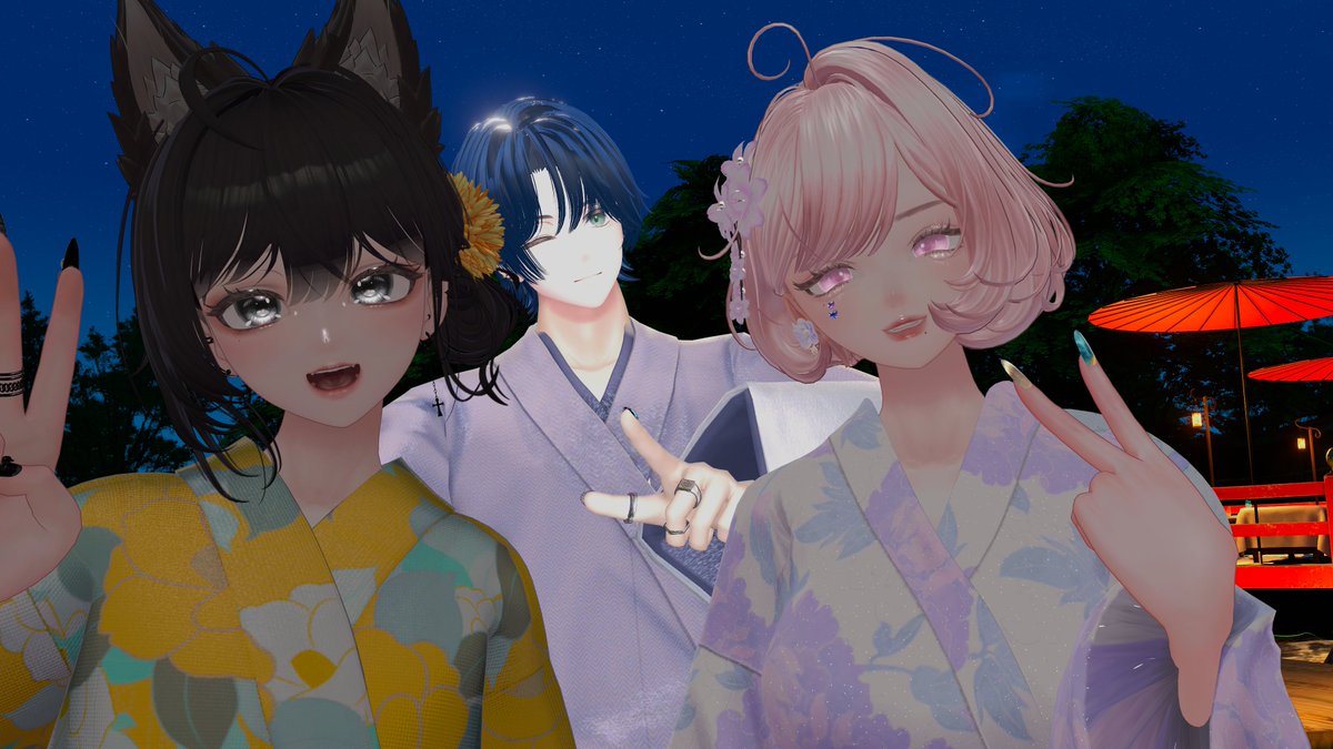 mk_2pk's tweet photo. 昨夜は #ゆかたde花火大会 行ってきたよ！
＃Attrazione_VRC さんと #カサデルシェ に行ってきた～！
アトラは行けたことないけど三千院花鼓龍衛門さんには会ってきた！ｗ
カサデは楽しく写真撮ったージョインキューあって入るの大変だった！人気凄いねぇ～✨
リンドさん写真はツリーですよ～↓↓ https://t.co/EuJJF2WC45