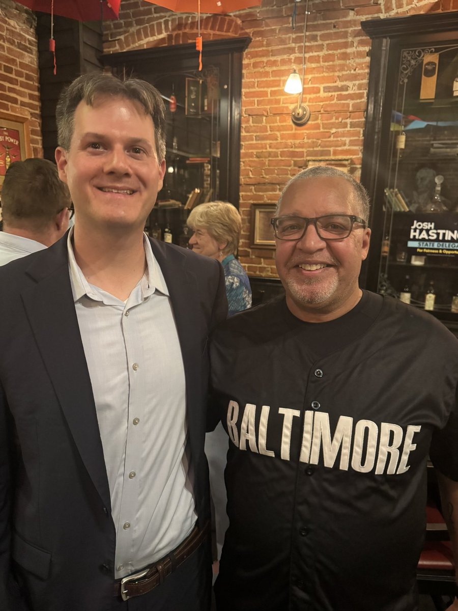 Stinnett_41st's tweet photo. Josh Hastings for Delegate….

I’m back in Annapolis for tomorrow’s special session but first I had to show my support to my friend Democratic Delegate nominee Josh Hastings for District 32B. 

#ElectJHastings https://t.co/IAz0DSWwHw