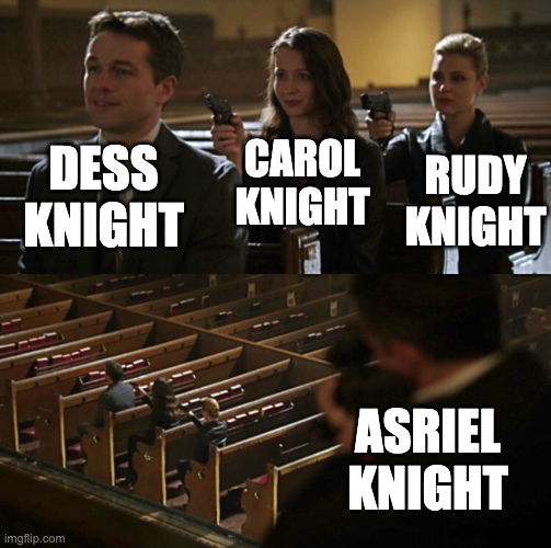 DiegoRiser3857's tweet photo. I got nothing against these theories. I just find this scene SUPER funny in my head if WR Kriselle Knight gets the last laugh.
Also, if you're all replying, please keep it civil down there.
-
#Deltarune #RudyKnight #DessKnight #CarolKnight #AsrielKnight #KriselleKnight https://t.co/J29lVRBK2B