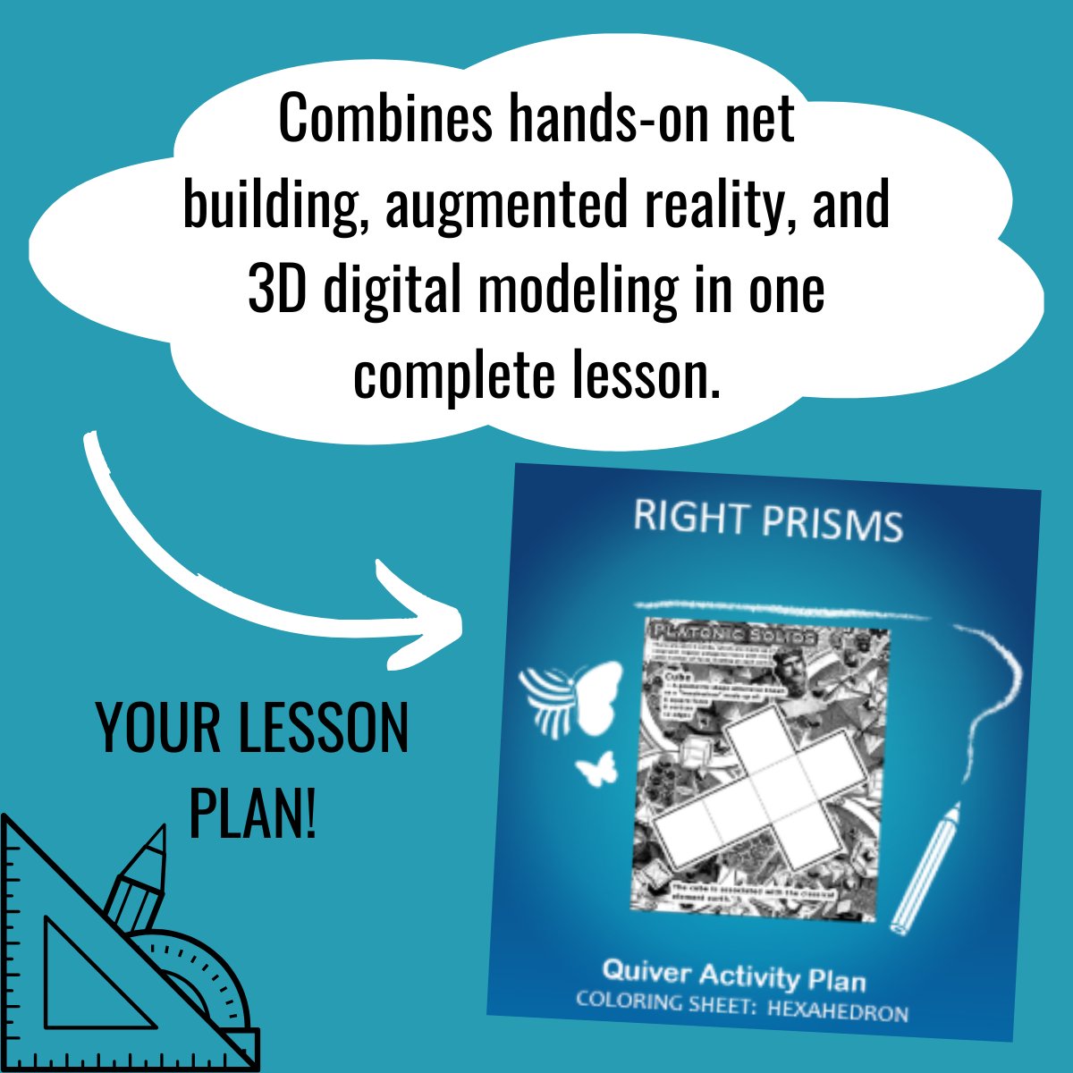 quivervision's tweet photo. Planning your next geometry unit? We’ve got the full lesson plan ready.

Swipe through to see how this activity pairs physical net building with Quiver AR and GeoGebra 3D modeling!

The activity can be downloaded here: https://t.co/5pZ6Voof1m

#AugmentedReality #MathEducation https://t.co/WD7v2wtbVR