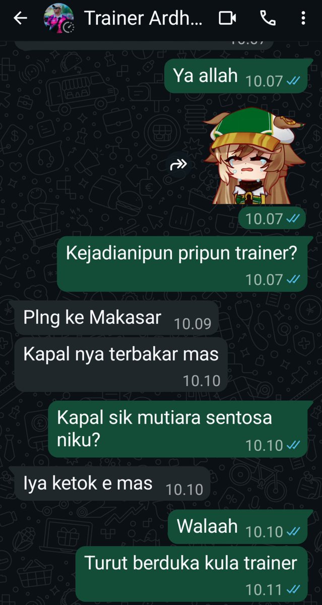 Jamrd_fuzui's tweet photo. Kabar duka kembali menyelimuti dunia pacuan kuda indonesia... kali ini kuda raja permata dikonfirmasi meninggal dalam tragedi kecelakaan kapal KMP mutiara sentosa saat ingin pulang ke jeneponto sulawesi selatan untuk menjalani perawatan akibat penurunan tendon https://t.co/KhRpjLi6hY