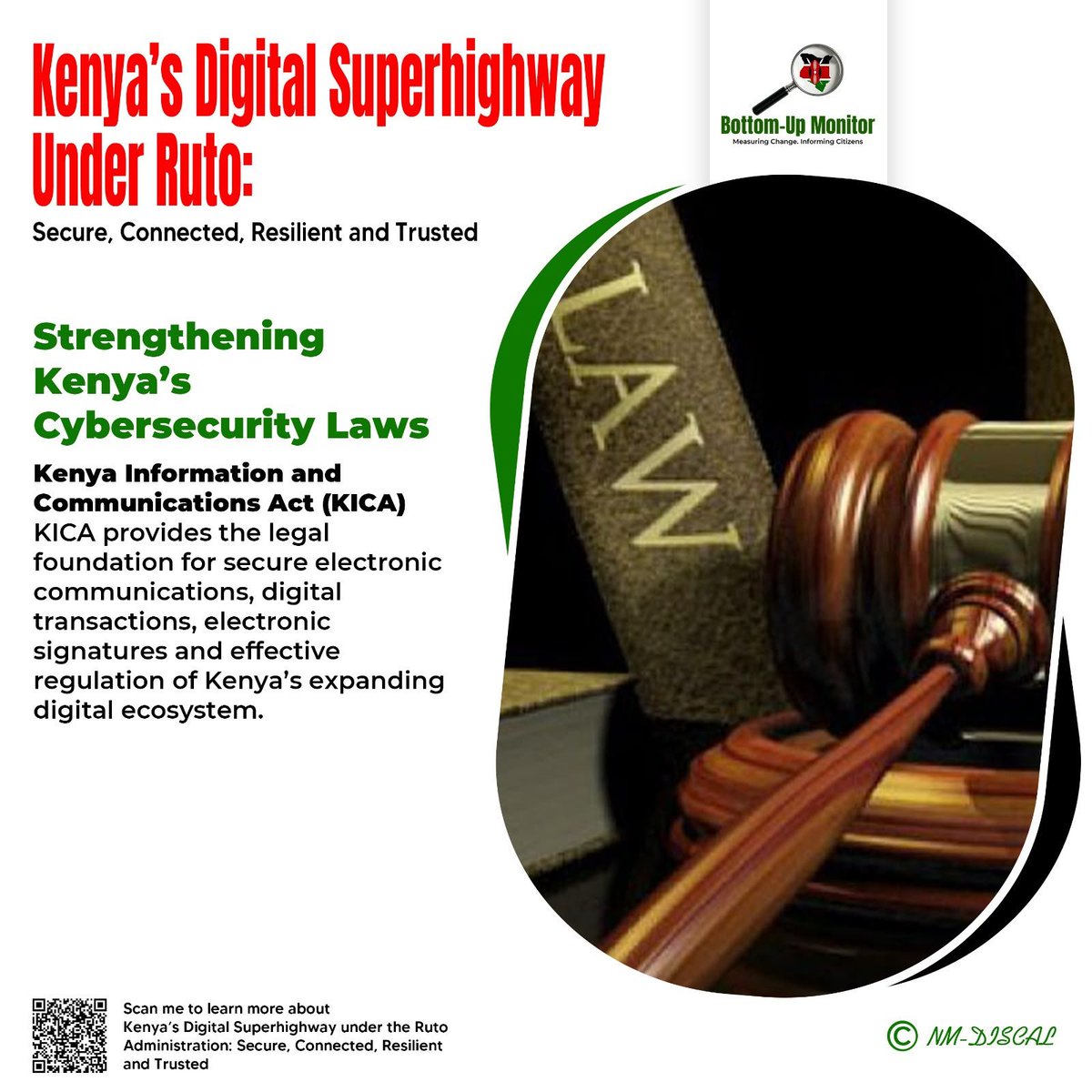 Mucombamacharia's tweet photo. The Kenya Information and Communications Act provides the legal foundation for secure electronic communications, digital transactions and electronic signatures.

This framework underpins effective regulation of Kenya's rapidly expanding digital ecosystem under the Kenya Kwanza Government.