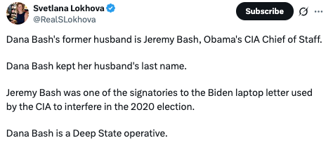 libertarianfilm's tweet photo. @adamcarolla Related...Dana Bash is the swamp. https://t.co/7oEuUqGszP