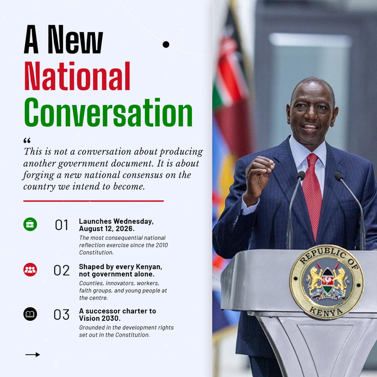 Mwiki_'s tweet photo. Kenya's ambitions should continue expanding beyond Vision 2030 with a roadmap that promotes resilience, economic growth, and inclusive development for every citizen. #BuildingBeyond2030. Kenyas Next Chapter. Planning For Generations. https://t.co/XUTIPA7MnE