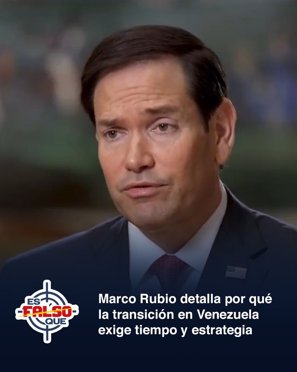EsFalsoQue's tweet photo. Rubio enfatizó que las estructuras que han regido a Venezuela durante más de un cuarto de siglo poseen raíces sumamente profundas. Desmantelar un andamiaje de esta naturaleza y perfilar garantías reales para unas elecciones libres exige un trabajo minucioso. #Venezuela https://t.co/rYePGPappF