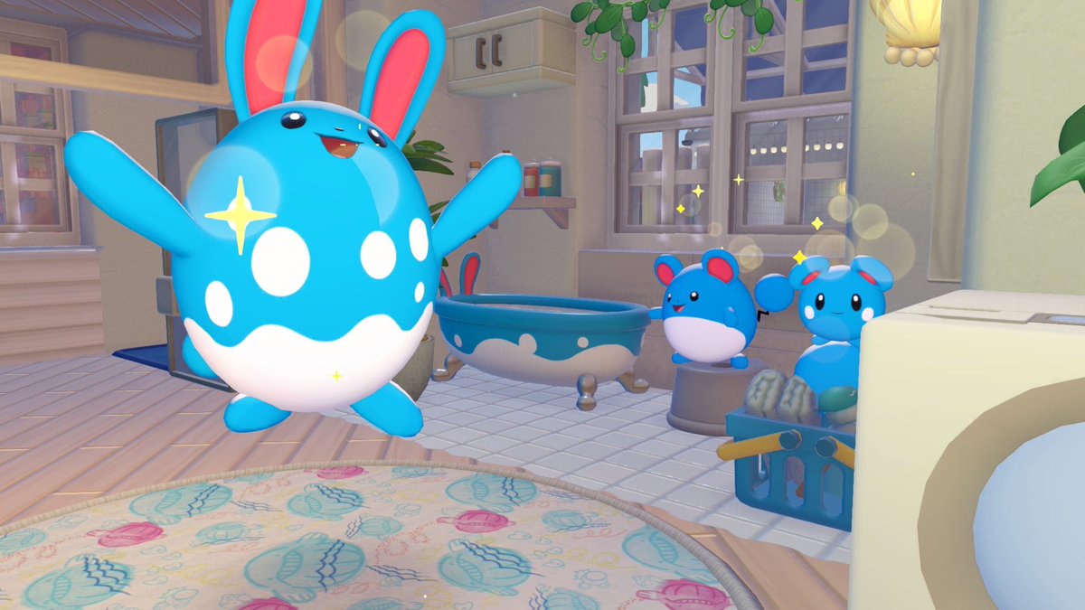 moro_game_v's tweet photo. マリルリ達のお家。マリルリの大ジャンプ撮れたw中のアクアウォールがポイント💧
空っぽの2階にはウッウに住んでもらう予定。
#ぽこポケ https://t.co/YJTBqSrgYO