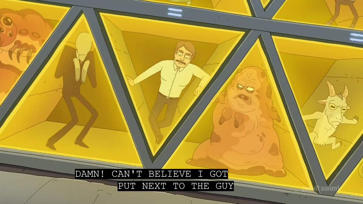 beeeclops's tweet photo. SLENDERMAN????

#RickAndMorty #PresidentCurtis #s1e2 https://t.co/WuvHyKHfVw