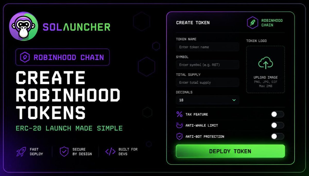 SoLauncherTool's tweet photo. Full tutorial on how to create a token on Robinhood - https://t.co/krCVpmpvJT https://t.co/z2QAFP8zJf