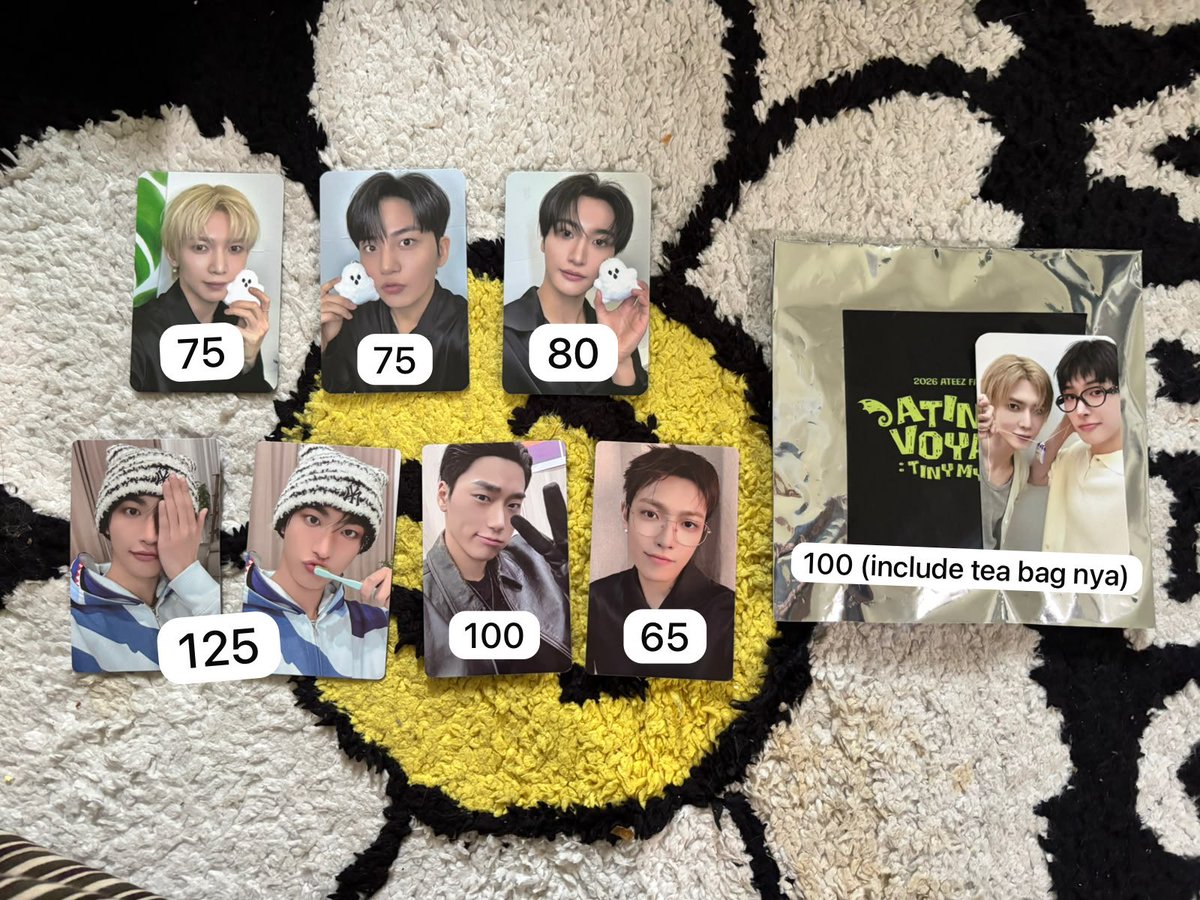 raitingyu's tweet photo. WTS atiny voyage membership, rtc atiny voyage

Hongjoong seonghwa yeosang san jongho

Exclude ongkir + packing
Dom. Kemang, Jakarta Selatan. https://t.co/OJxQubuQI1